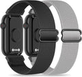2 Pack Stretchy 16mm Nylon Bands Compatible with FITVII HM08/MorePro HM08/Amzhero-Runfit D26/KALINCO Slim Fitness Tracker