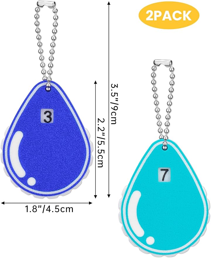 NiHome 2PCS Hydration Trackers, 3D Printed Daily Drink Water Reminder, Reusable Water Tracker for Fitness, Weight Loss, Water-Proof Cups Decor (Blue)
