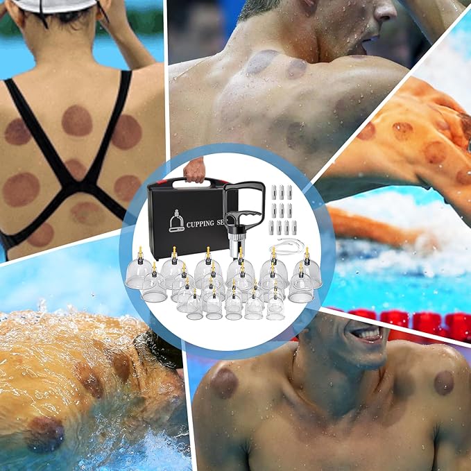 Cupping Therapy Set Professional 22 Cup Home Cupping Kit for Massage Therapy, Portable with Handles, SafeShell Cupping Machine Set with Vacuum Magnetic Pump, Cellulite Cupping Massage Kit
