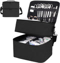 Pill Bottle Organizer Medicine Bag Medication Storage Organization Medicine Travel Carrying Case Home Health Aid Bags with Shoulder Strap （Bag Only）