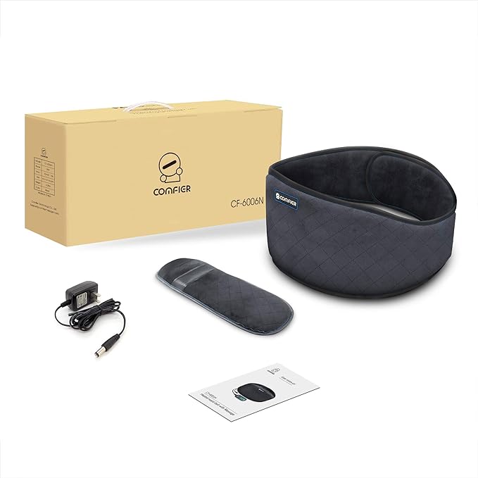 COMFIER Electric Heating Pad for Back Pain, Plug-in Vibration Lower Back Massager with Heat,FSA Eligible HSA,Heat Pad with Auto Shut Off,Heated Waist Belt, Gifts for Women Men Mom Dad (Pack of 2)