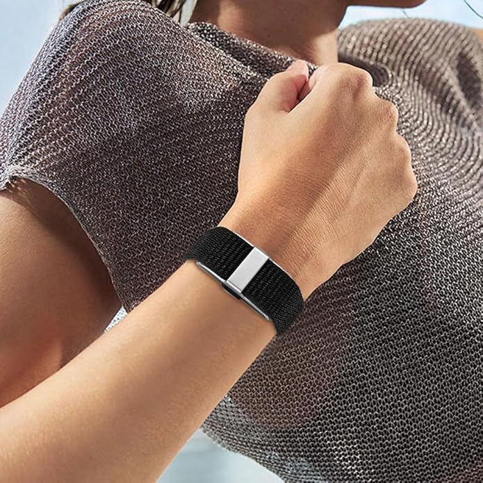 Nylon Loop Compatible for Hume Band Replacement, Womnen Men Adjustable Breathable Soft Wristband Strap for Hume Health Band Fitness Tracker