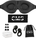 Unisex Sleep Mask - Plus A Pair of Sleep Plugs, Light and Sound Blocking, Soft and Comfortable, The Best Sleep Mask.