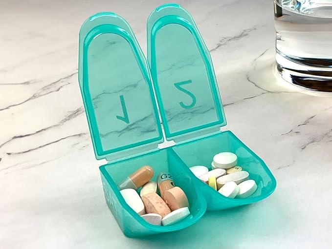 e-Pill 2 Times a Day x 7 Day Weekly Pill Organizer, Vitamin, and Medicine Pillbox (2x7)