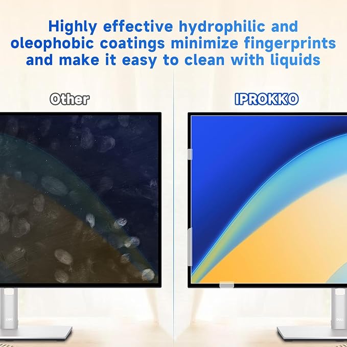 IPROKKO 【2 Pack 19 inch Anti-Blue Light monitor Screen Protector for 5:4 Widescreen,Removable Anti Glare Blue Light Blocking Screen Filter，LED PC Anti-UV Eye Protection Filter Film
