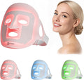 LifePro Red Light Therapy Mask –Revitaglow Infrared Red Light Therapy For Face and Neck - LED Mask with 3 to 4 Modes – 2000mAh Battery & Auto-Timer - For Daily Skin Wellness and Comfort