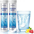 Hydrogen Water Tablets with Magnesium – 100 Counts H2 Molecular Hydrogen Tablets, Support Healthy Aging, Energy Boost & Brain Health, Lemon & Raspberry Flavors - for Home, Office & Travel