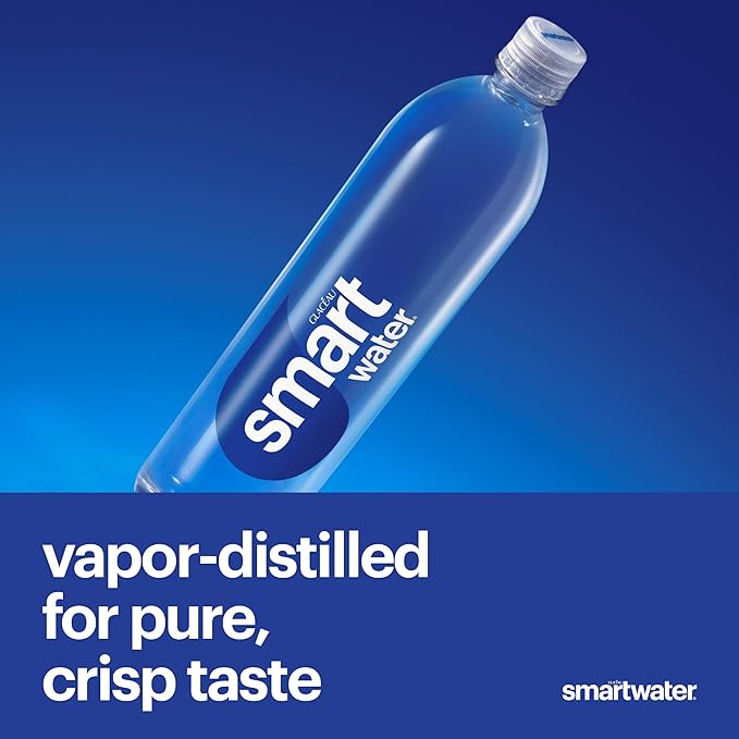 Smartwater Packaged Drinking Water, 33.8 Fl Oz (pack of 6)