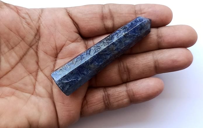 WholesaleGemShop 3 Inch Gemstones Obelisk Tower Jumbo Facet Aura Rock Crystal Natural Polished Earth Wand Spirit