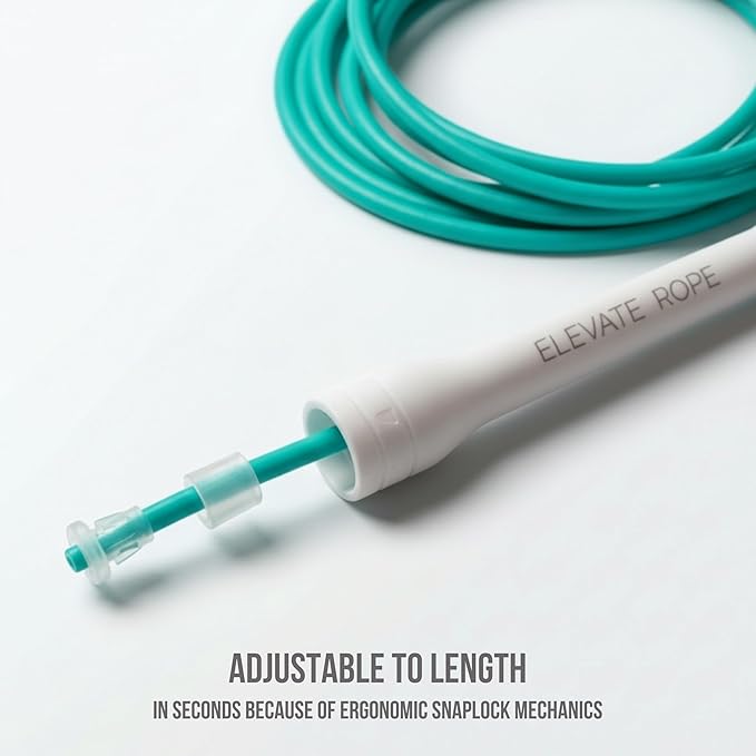 Elevate Rope Professional Beaded Jump Rope - 3m Adjustable, Quality Beads & Poly Cord - For Freestyle, Cardio & Tricks - All Levels & Indoor/Outdoor Use
