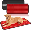 39.4"*18.1" Red Light Therapy Pad for Dogs Body, 480 LEDs Redlight Therapy Wrap with Timer, Heating Mat Products with Band for Back Belly Leg Knee Thigh, Gifts for Men, Women, Pets Dog