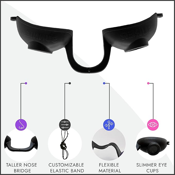 Super Sunnies Flex UV Eye Protection, FDA Compliant Tanning Bed Goggles, Red Light Therapy Glasses, 2 Pack
