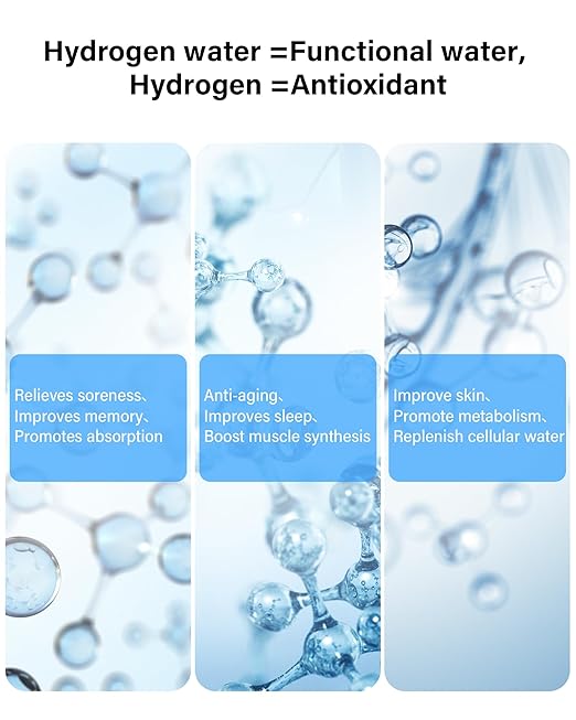 2026 Upgraded Hydrogen Water Bottle, 2400 Hydrogen Water Bottle Generator, Hydroh Hydrogen Water Machine Improve Water in 3 Mins for Home, Office, Travel, Daily Drinking