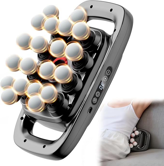 20 Head Massage Gun, Massage Gun Deep Tissue with 3 Modes & 30 Levels Intensities, Quiet Percussion Massage Gun for Back, Shoulders, Legs and Full Body Muscle Pain Relief, Gifts for Men, Women