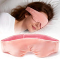 Akakios Heated Eye Mask for Dry Eyes, Microwavable Moist Heat Eye Masks Warm Compress for Dark Circles and Puffiness, Relief Stye Treatment, with Washable Cover(Pink)