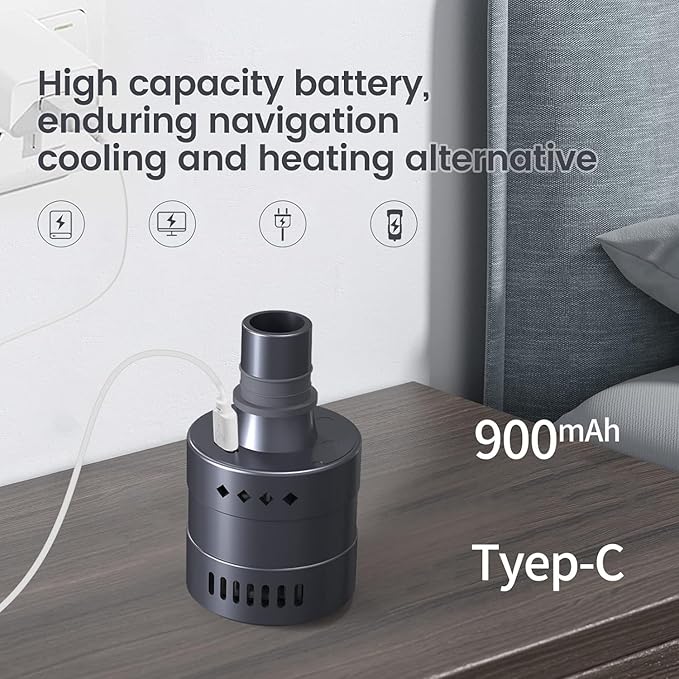 Adventurers Massage Gun Head with 𝐇𝐞𝐚𝐭 𝐚𝐧𝐝 𝐂𝐨𝐨𝐥,Rechargeable Heated Massager Gun Head,Accelerating Blood Circulation,Pain Relief, Deep Tissue Massage Gun Accessories