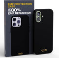 WAVEBLOCK EMF Protection Silicone iPhone Case Compatible with iPhone 17, Radiation Blocker, 5G Shield Reduction, Lightweight, USA Patented and Tested in FCC Lab, Black