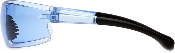 Pyramex Provoq Safety Eyewear Blue Mirror Lens Black Temples