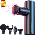 Mini Massage Gun Mini Size Massagers Muscle Massage Gun for Athletes Rechargeable Percussion Portable Handheld Fascial Gun (GH108) (Black)