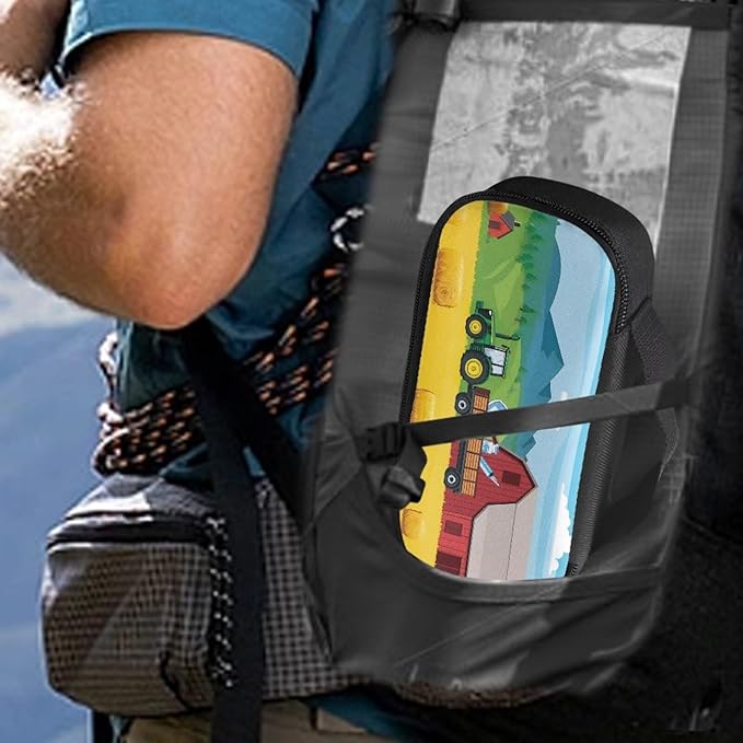 Rnyleeg Funny Truck Diabetic Bags for Supplies for Women Men Insulin Travel Case with Handle Small Size Insulin Bag for Diabetics Glucose Meter Case for Camping Hiking