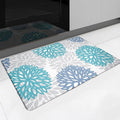 Anti Fatigue Kitchen Mat for Floor, Cushioned Anti Fatigue Kitchen Rugs Non Slip Waterproof, Comfort Floral Standing Desk Mat for Sink, Office, Laundry Room, 17.3"x28"