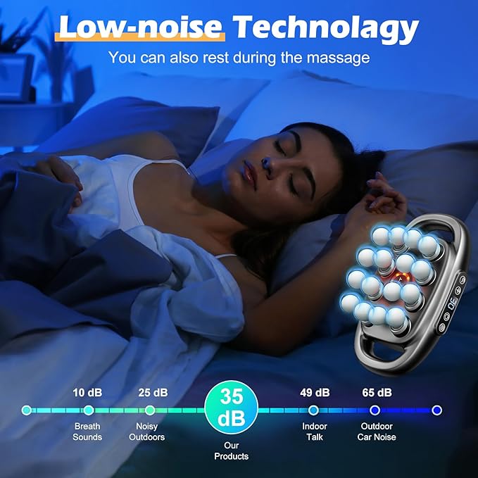 PakaLife 16-Drive 8-Head Massage Gun Set,Gift for Husband,Professional Massage Gun Deep Tissue for Massage Therapy, Back Massager for Pain Relief Deep Tissue(White)