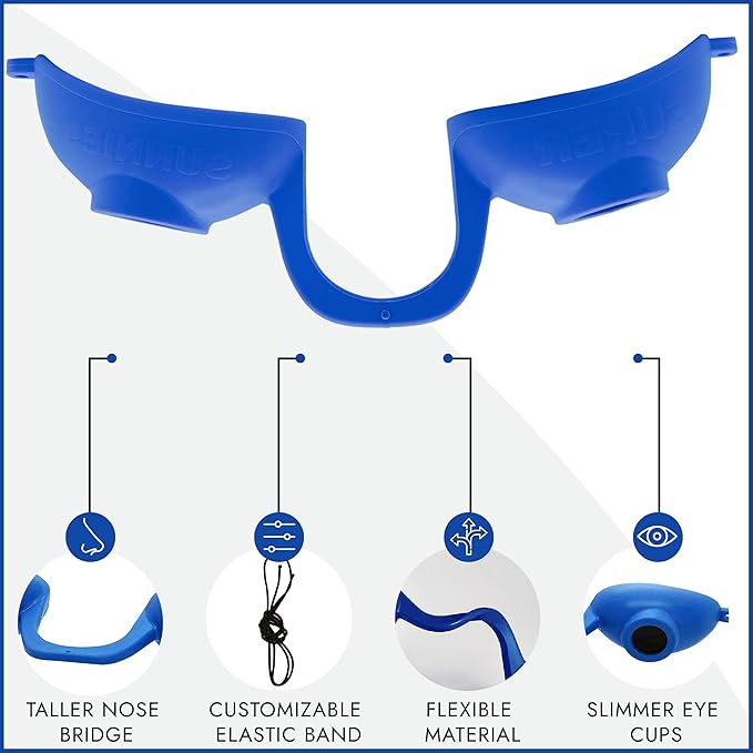 Super Sunnies EVO Flex UV Eye Protection, FDA Compliant, Tanning Bed Goggles, Red Light Theraphy Eyeshields with Case