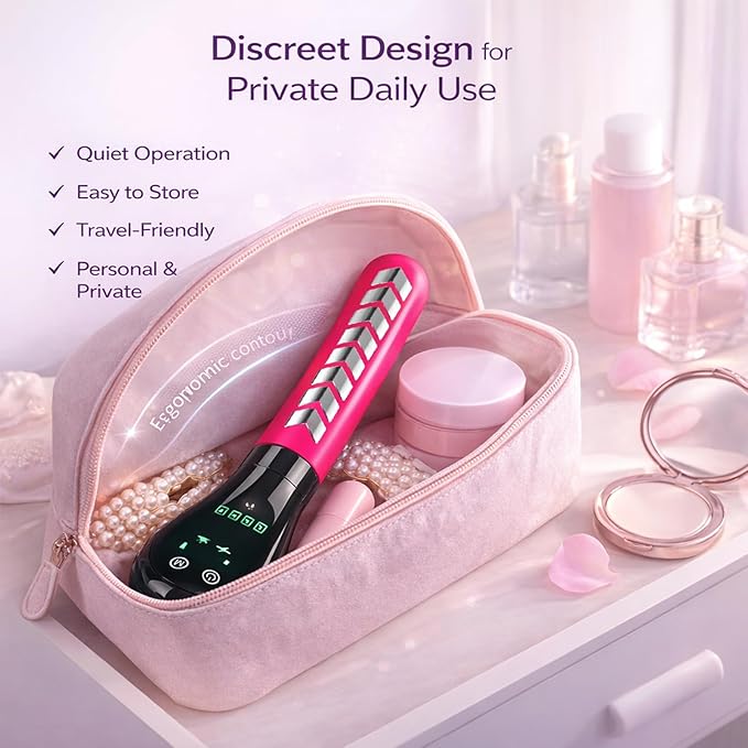 Bladder Support Device, Pelvic Floor Training Wand, Pelvic Floor Exercise Device that Helps Reduce leaks and Enhance a Tighter, More Toned Pelvic Muscle Feeling (Pink)