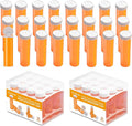 Pill Bottle with Desiccant Cap, Medicine Bottle, Pill Bottles Empty with Caps, Empty Pill Bottles (11 Dram, 24 Pack)