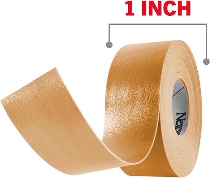 Nexcare Blister Prevention Tape, Waterproof Foam Medical Tape, Sticks Firmly to Skin to Help Prevent Blisters - 1 in x 5 Yds, 1 Roll of Tape (Pack of 2)