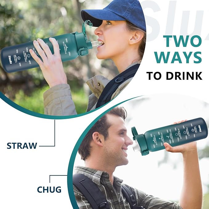 17oz Insulated Water Bottle with 2Lids(Straw Lid & Spout Lid), 500ml Stainless Steel Water Bottle Double Walled Leakproof, Reusable Metal Bottle Keep Cold & Hot for Men, Women BLUE BLUE