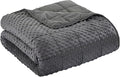 Weighted Blanket for Adults, Comfortable and Soft Throw Weighted Blanket with Premium Glass Beads for All Season 20 lbs 60"x80", Dark Grey