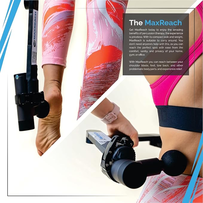 2.0 Massage Gun Extension Holder – Foldable, Travel-Friendly Handle for Hard-to-Reach Areas, Self-Massage Back Tissue Relief