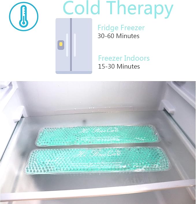 Perineal Cooling Pad for Postpartum Recovery, Extra Durable Gel Cold Packs for Hemorrhoids & C-Section Relief, 2 Reusable Ice Packs & 2 Washable Covers, New Mom Gift