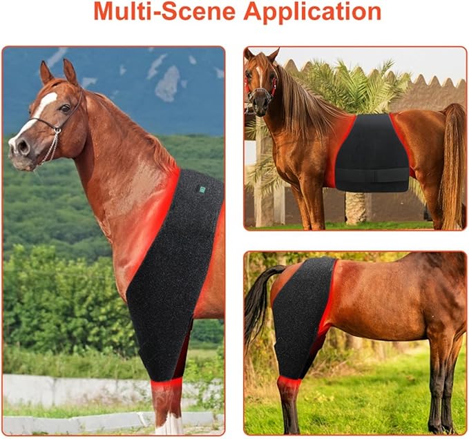 LED Red Light Therapy Device for Horse, Horse Near Infrared Therapy Wrap Portable Deep Light Therapy Red Light, Gen Daily Use