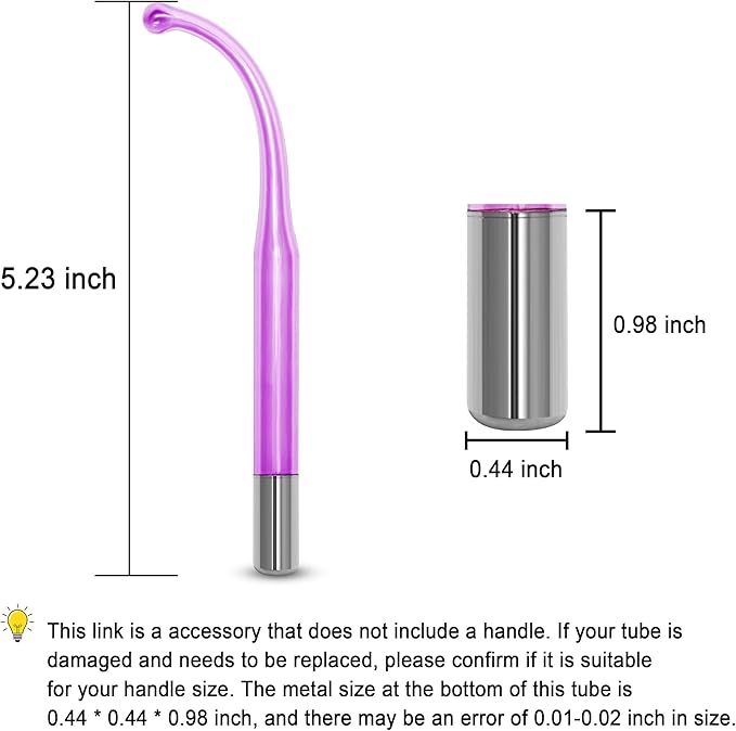 Electrode Wand Glass Tube Handheld Spare Parts for Hi Frequency Instrument Elitzia ETJX006AS (Violet Point)
