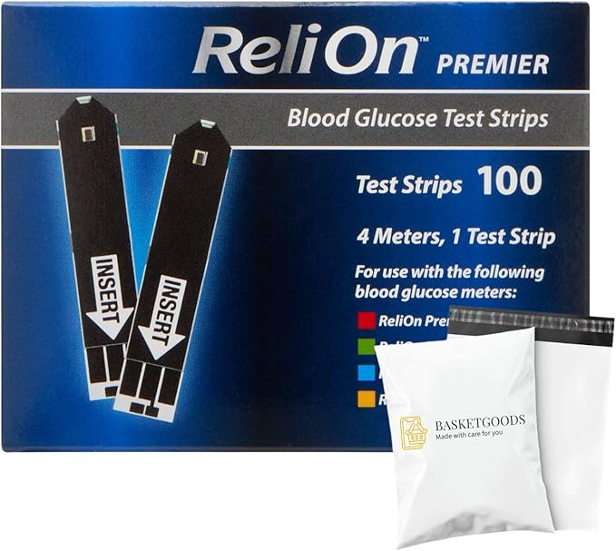 Premier Test Strips 100 Count | Premier Blood Glucose Test Strips | Diabetes Test Strips (100)