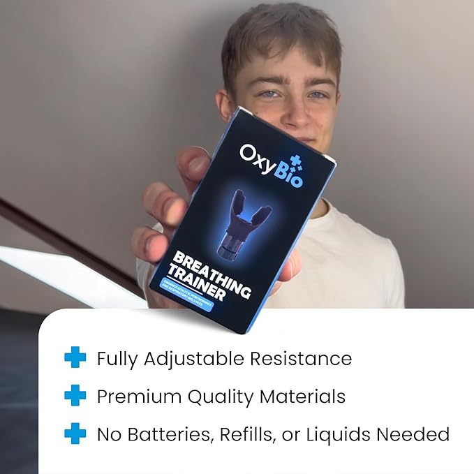 Oxy Respiratory Trainer | Breathe Easier with Stronger Lungs | Made with High Grade Silicone