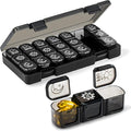 Weekly Pill Organizer 3 Times a Day, Travel Pill Box 7 Day, Portable Daily Pill Case Container, Large Medicine Organizer to Hold Vitamin, Fish Oils, Supplements