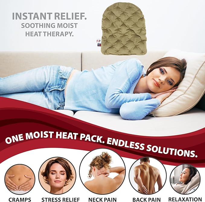 Core Products MicroBeads Moist Heat Therapy Microwave Pack 11" X 14" | Reusable Moist Heat Pad for Back, Shoulders, or Legs