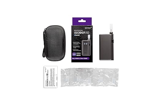 10 Breathalyzer | DOT, NHTSA Compliant Alcohol Tester | Suracell FuelCell Sensor Technology | The Sensor Status Check System Installed