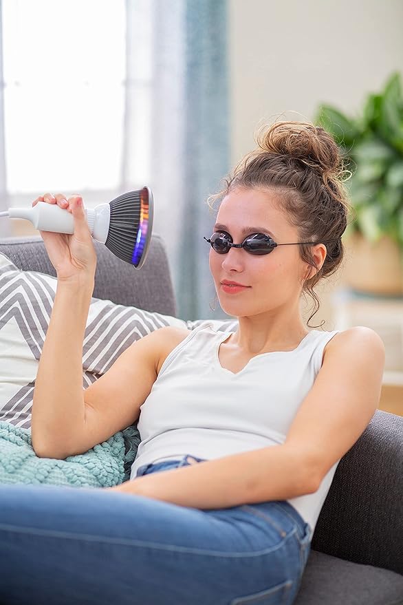 hooga Orange Light Therapy Bulb Power Cord Included. 605 nm Wavelength. 12 LEDs. High Irradiance, May Reduce Skin Redness and Irritation. Mood Enhancing Benefits.