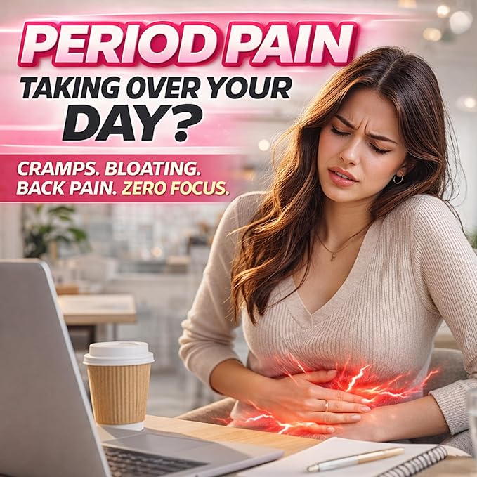 Heating Pad for Period Cramps – FSA-HSA Eligible – Cordless Portable Electric Wearable Heating Belt with Massage – USB Rechargeable Heat Wrap for Menstrual Pain Relief, Back, Abdomen, PMS