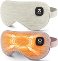 Heated Eye Mask - Cordless Eye Mask for Dry Eyes, Eye Relief, Improved Sleep, 4 Temperature, Washable Eye Heating Pad for Travel and with Replaceable Shell