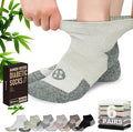 Diabetic Socks for Men,4 & 6 Pairs Low Cut Bamboo Viscose Wide Mens Diabetic Socks Size 9-11 10-13