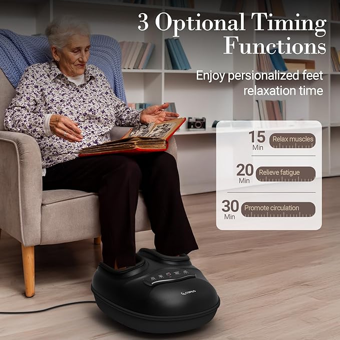 Foot Massager for Neuropathy Pain Relief - [2026 New Version] Deep Kneading Feet Massager with App Control for Plantar Fasciitis, Foot Massager with Heat Kneading, Gifts for Women Men
