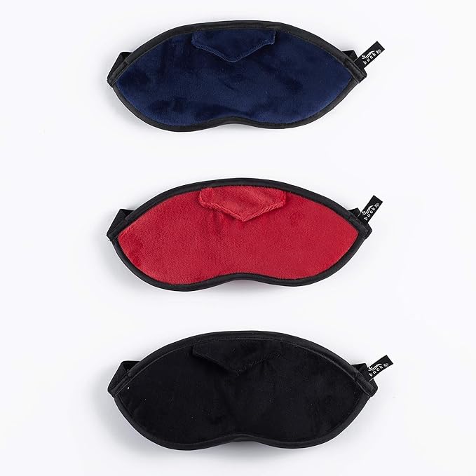 Bucky Eden Collection Lightweight Eye Shade Mask with Reusable Ear Plugs, Midnight
