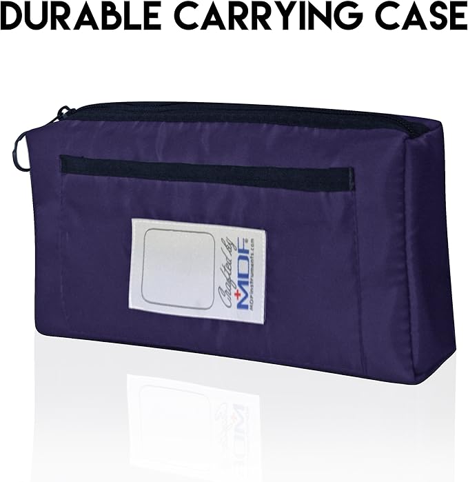 MDF Instruments, Calibra Aneroid Premium Professional Sphygmomanometer, Blood Pressure Monitor with Adult Cuff & Carrying Case, Lifetime Calibration, White Dial, Purple Cuff, MDF808M08 (Pack of 2)