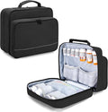 Damero Pill Bottle Organizer, Medicine Bottles Storage Bag Medication Travel Carrying Case for Pill Organizer, Vitamins, Medical Supplements, Black, Patent Design