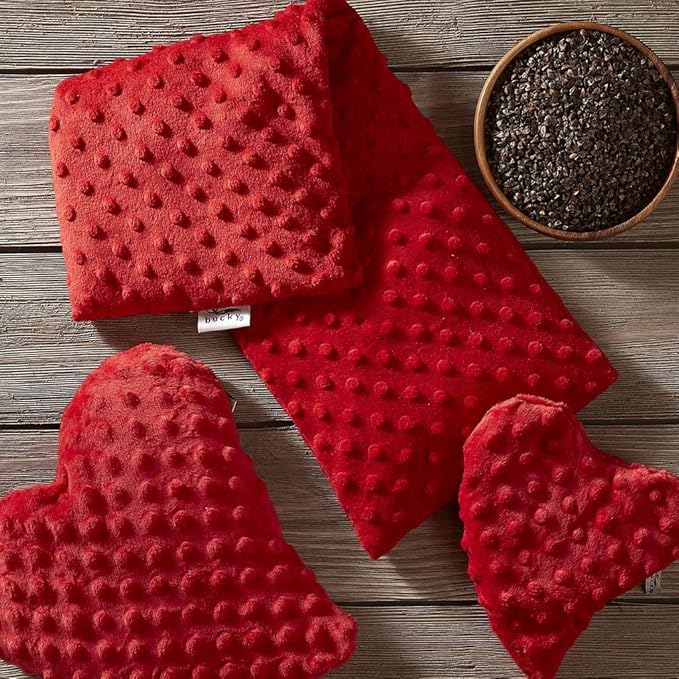 Bucky Unisex Heartwarmer Hot & Cold Therapy Pad, Red, Large
